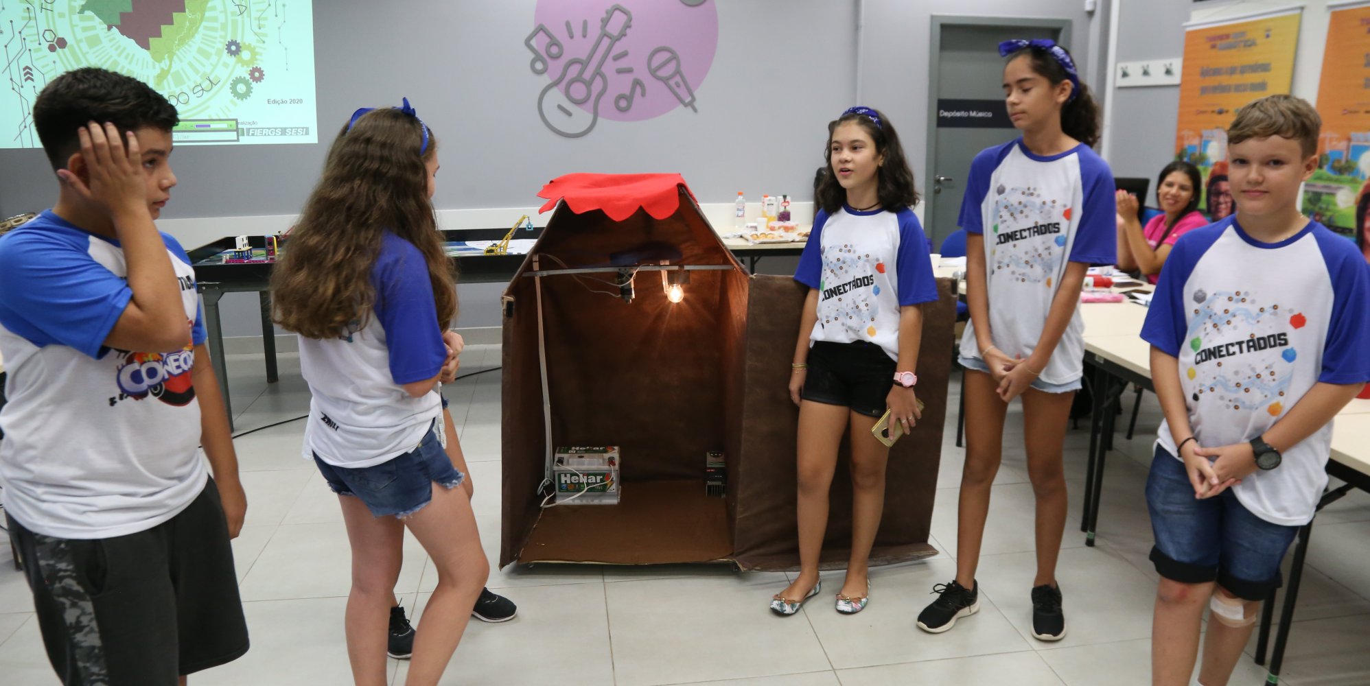 Amistoso de robótica na Escola Sesi de Gravataí