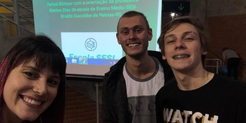 Alunos da Escola Sesi de Ensino Médio de Pelotas