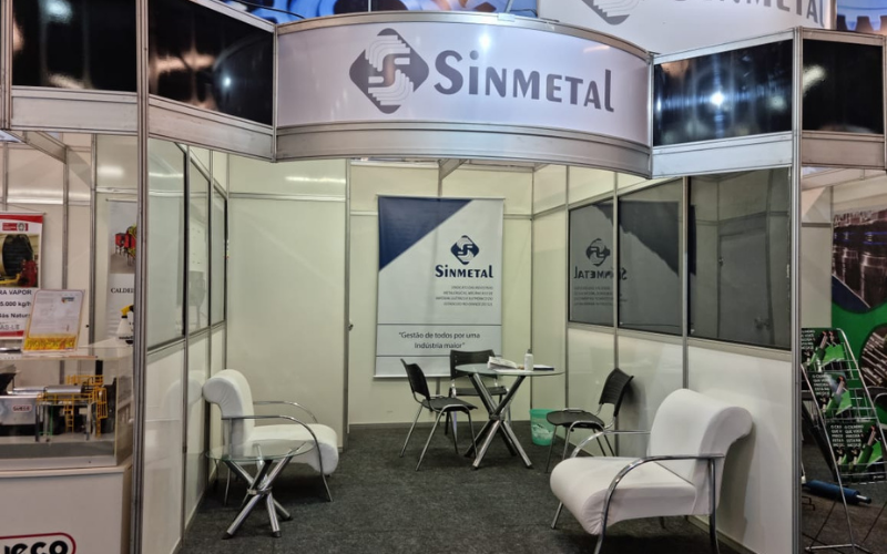 Estandes do Sinmetal na Feira Mercopar de Caxias do Sul